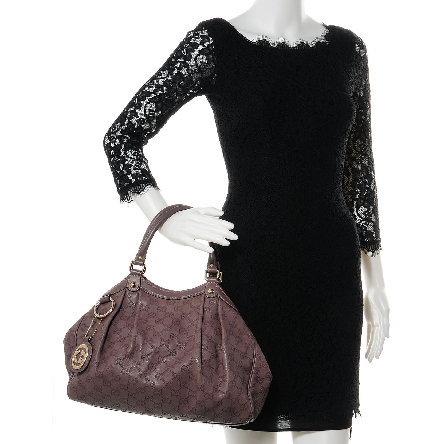 Guccissima Signature Medium Sukey Tote New Mauve
