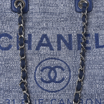 Chanel Canvas Extra Large Deauville Tote Blue 10 of 10