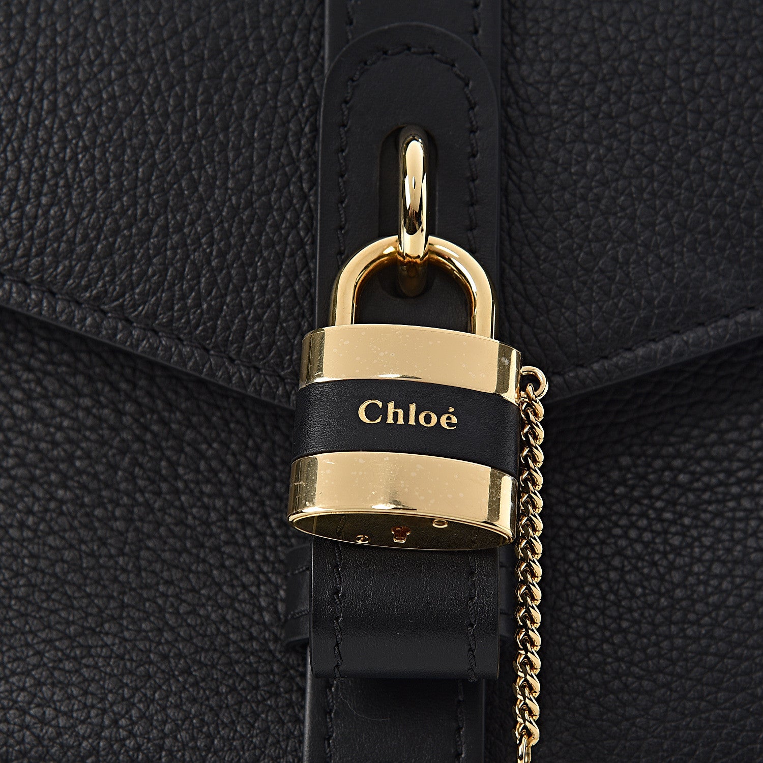 Chloe Grained Calfskin Medium Aby Day Shoulder Bag Black 12 of 14