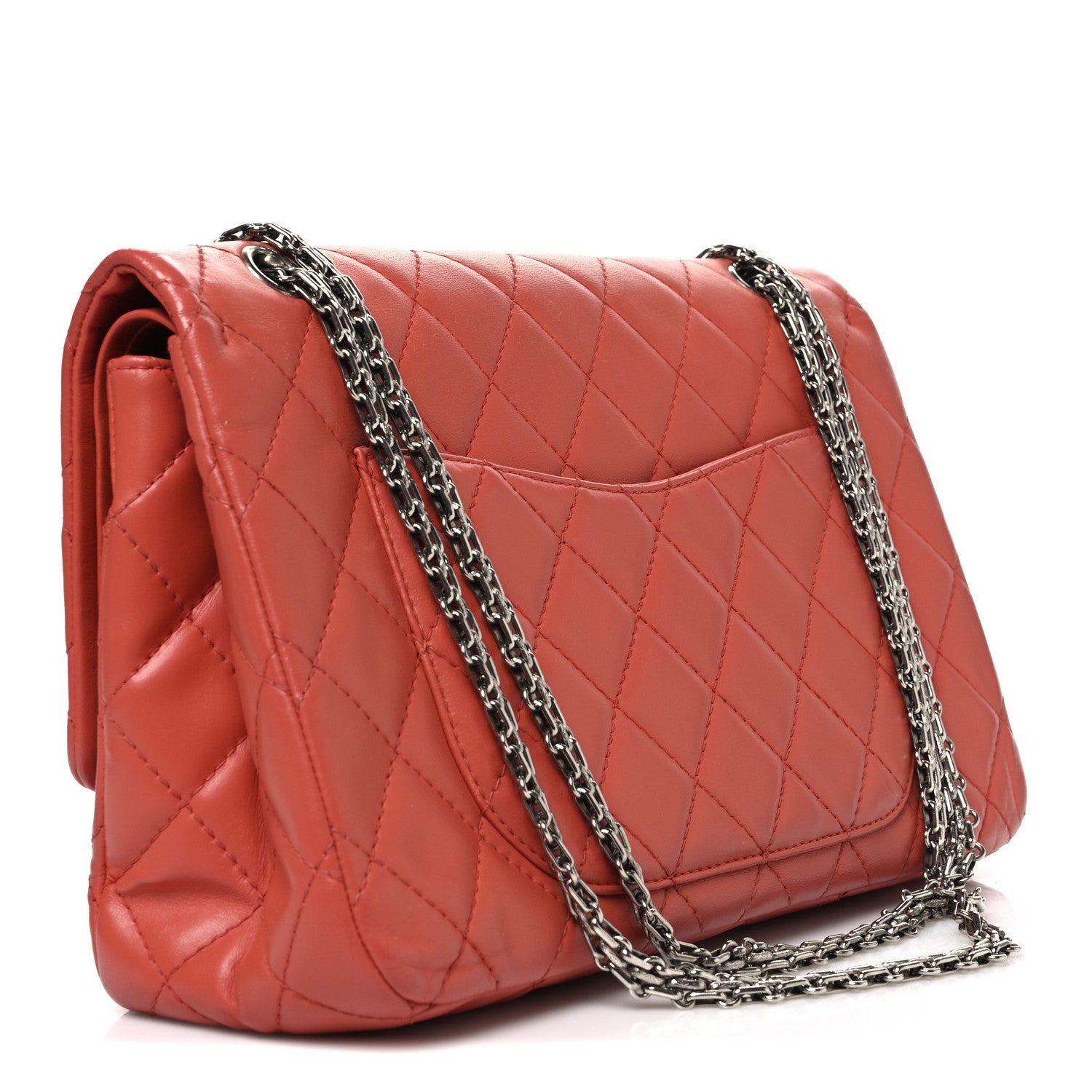 Chanel Aged Calfskin Quilted 2.55 Reissue 227 Flap Orange 2 of 9