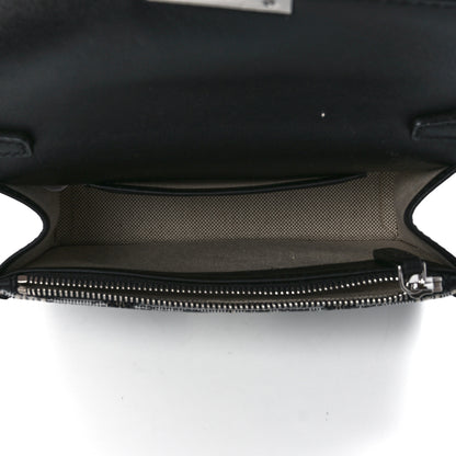 MCM Vintage Jacquard Monogram Mini Tracy Crossbody Black 5 of 11