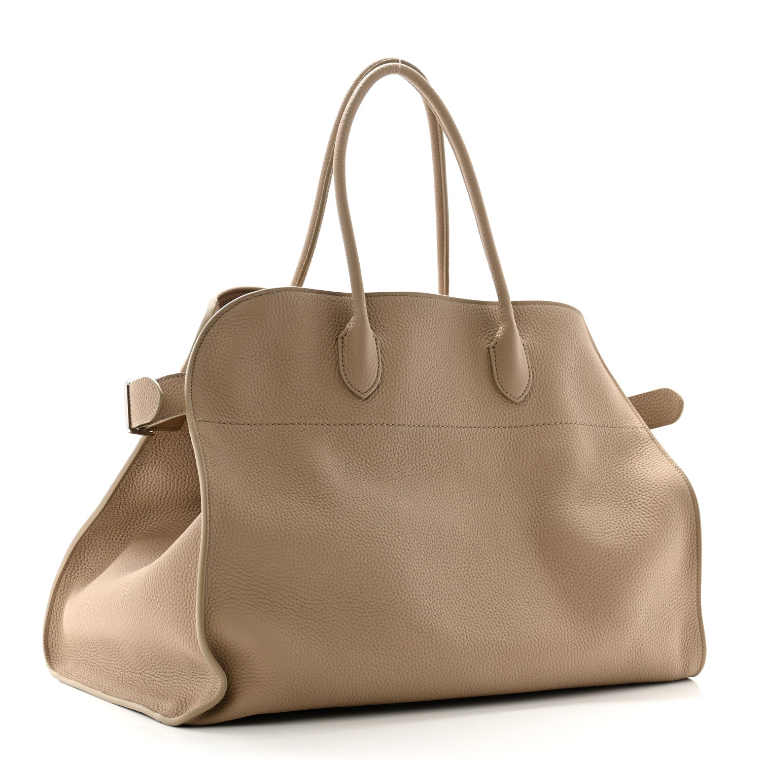The Row Matte Grained Calfskin Soft Margaux 17 Dark Taupe 3 of 9