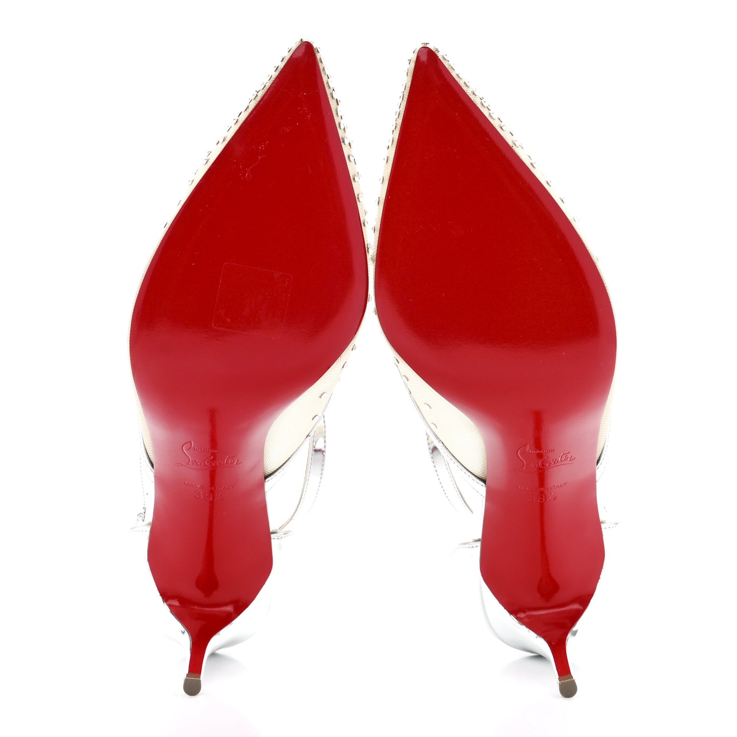 Dentelle Jacquard Strass Twistissima 85 Pumps 39.5 Silver