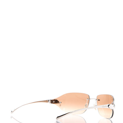 Cartier Panthere De Aviator Sunglasses Platinum 3 of 7