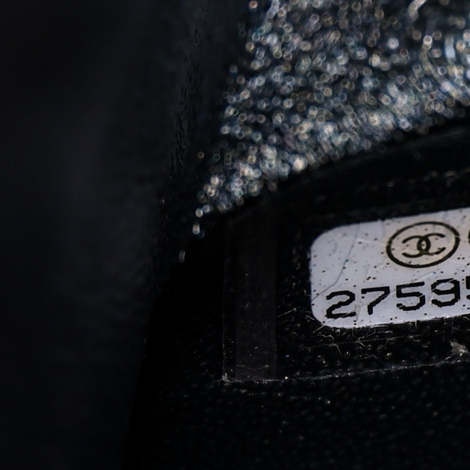 Chanel Metallic Crumpled Calfskin Quilted 2.55 Reissue 226 Flap Charcoal 8 of 12