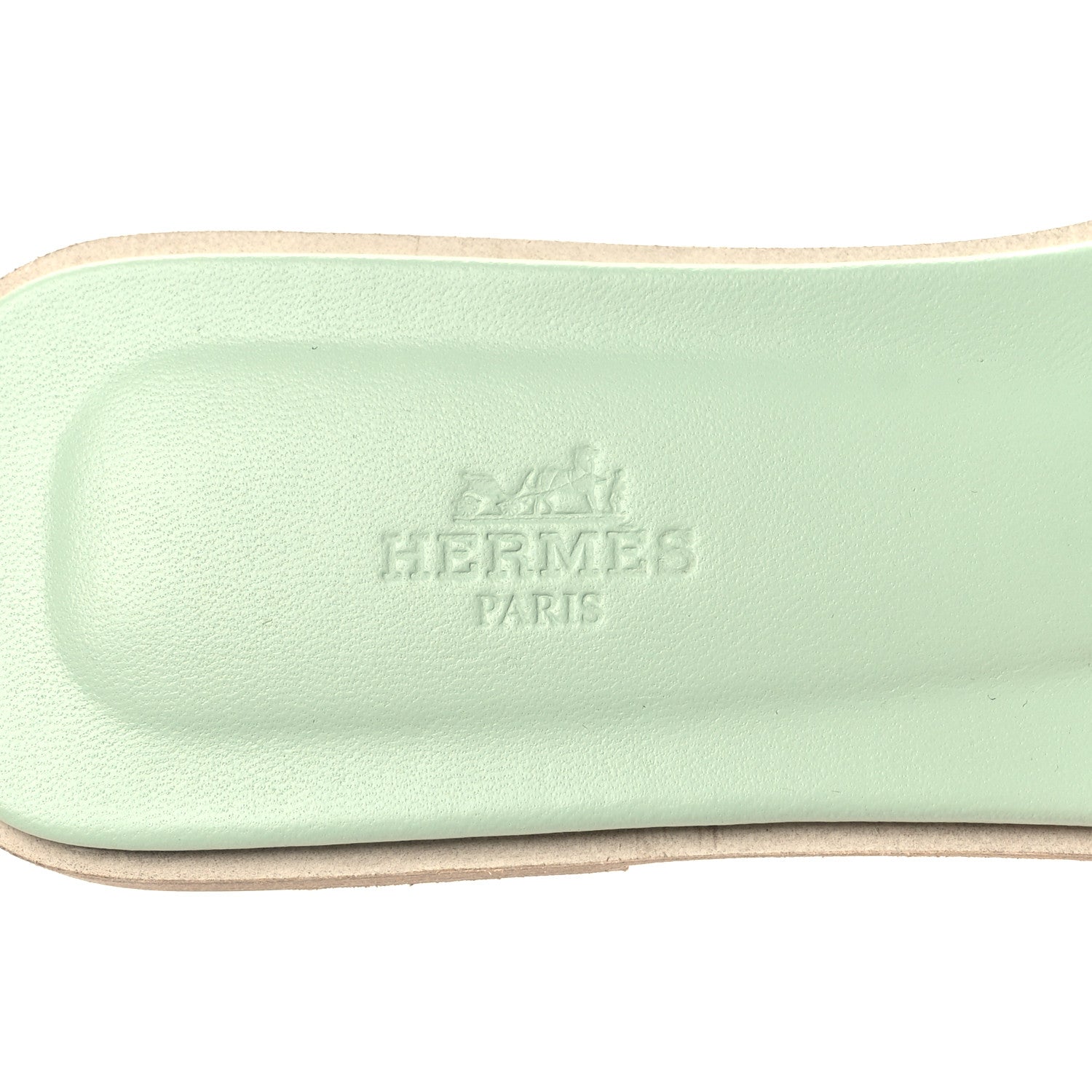 Hermes Epsom Oran Sandals 40.5 Vert Jade 8 of 9