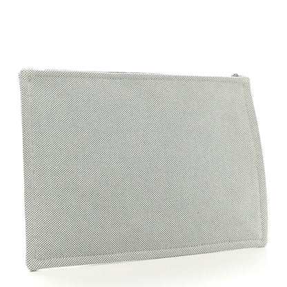 Hermes Toile H Electrique Flat Case Bleu Outremer Sapin 3 of 7