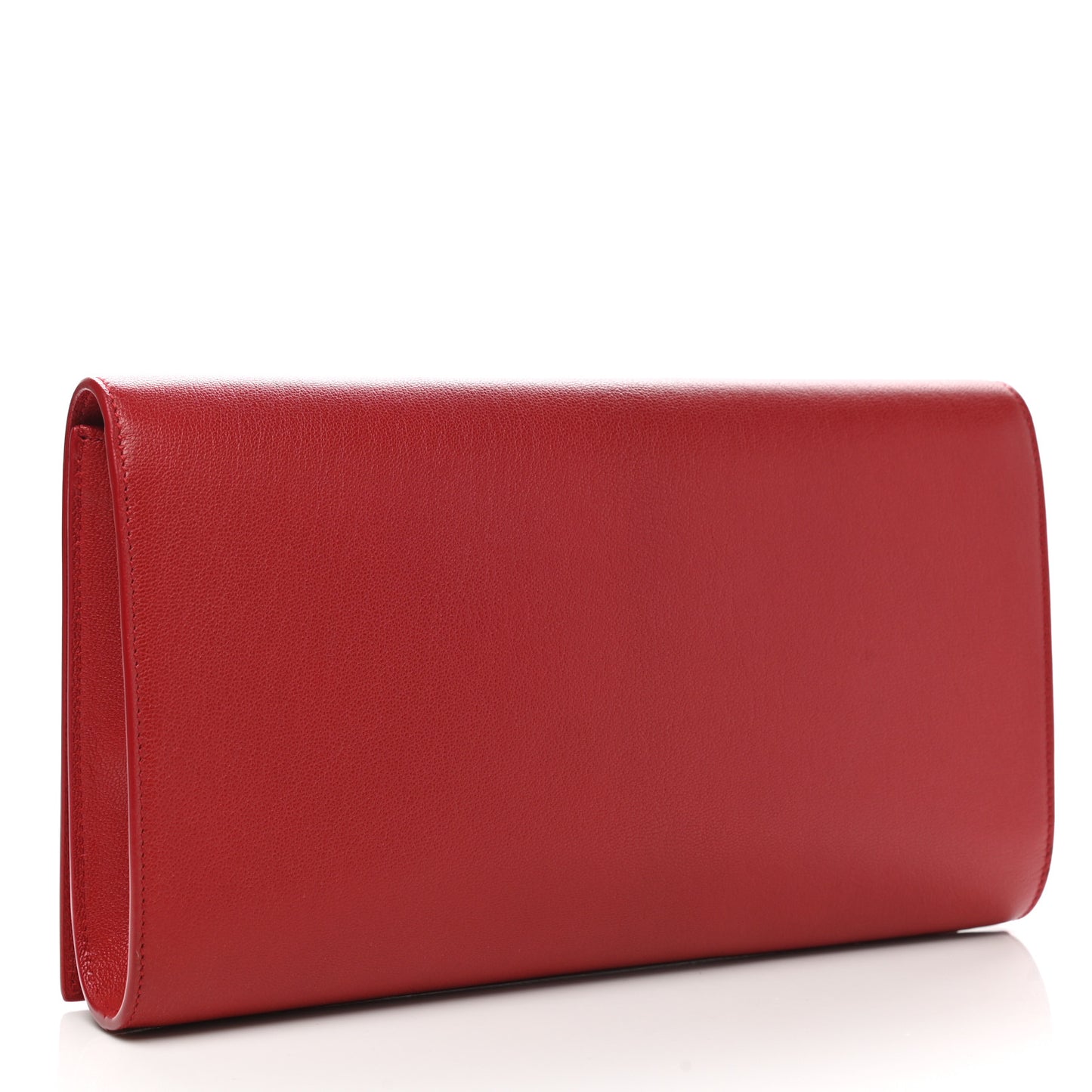 Chevre Large Belle De Jour Clutch Lipstick Fuchsia