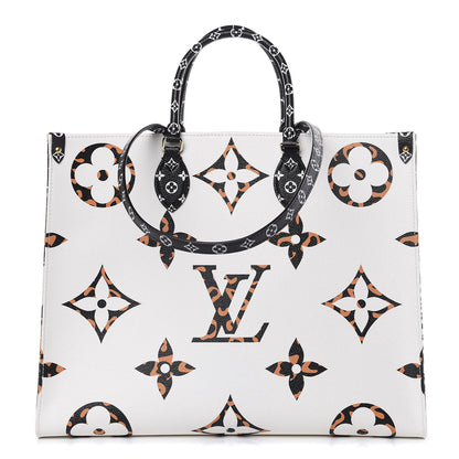 Louis Vuitton Monogram Giant Jungle Onthego GM Ivory 1 of 11