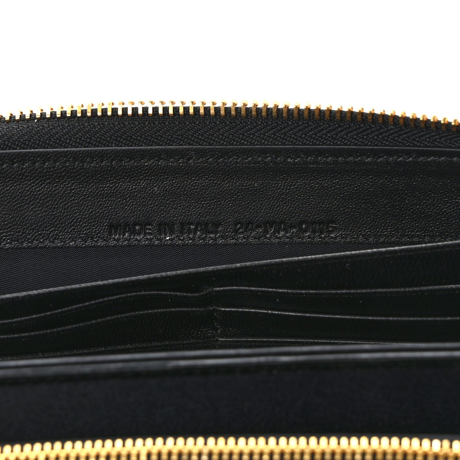Christian Dior Lambskin Cannage Lady Dior Zip Wallet Black 7 of 13