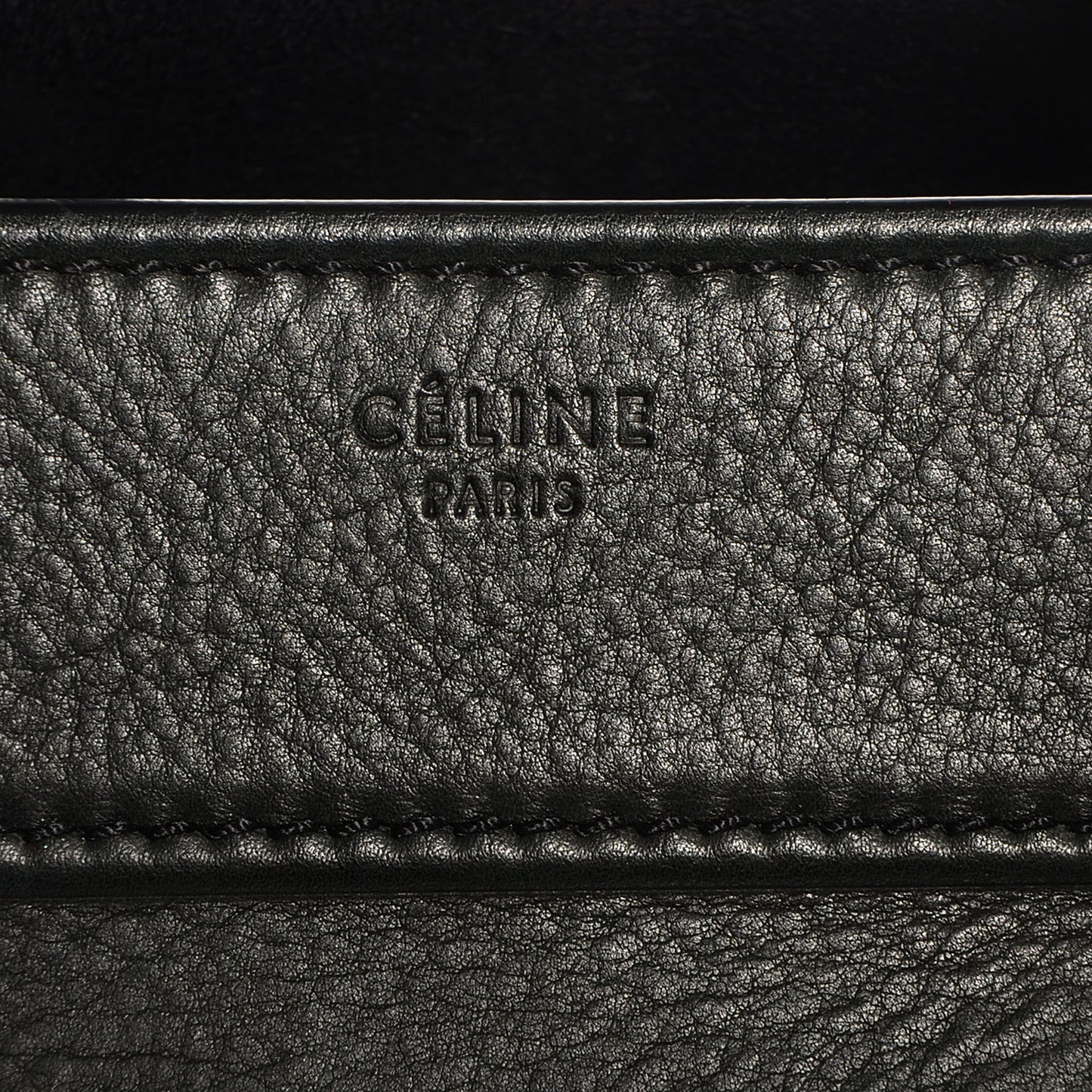 Supple Calfskin Medium Phantom Luggage Black
