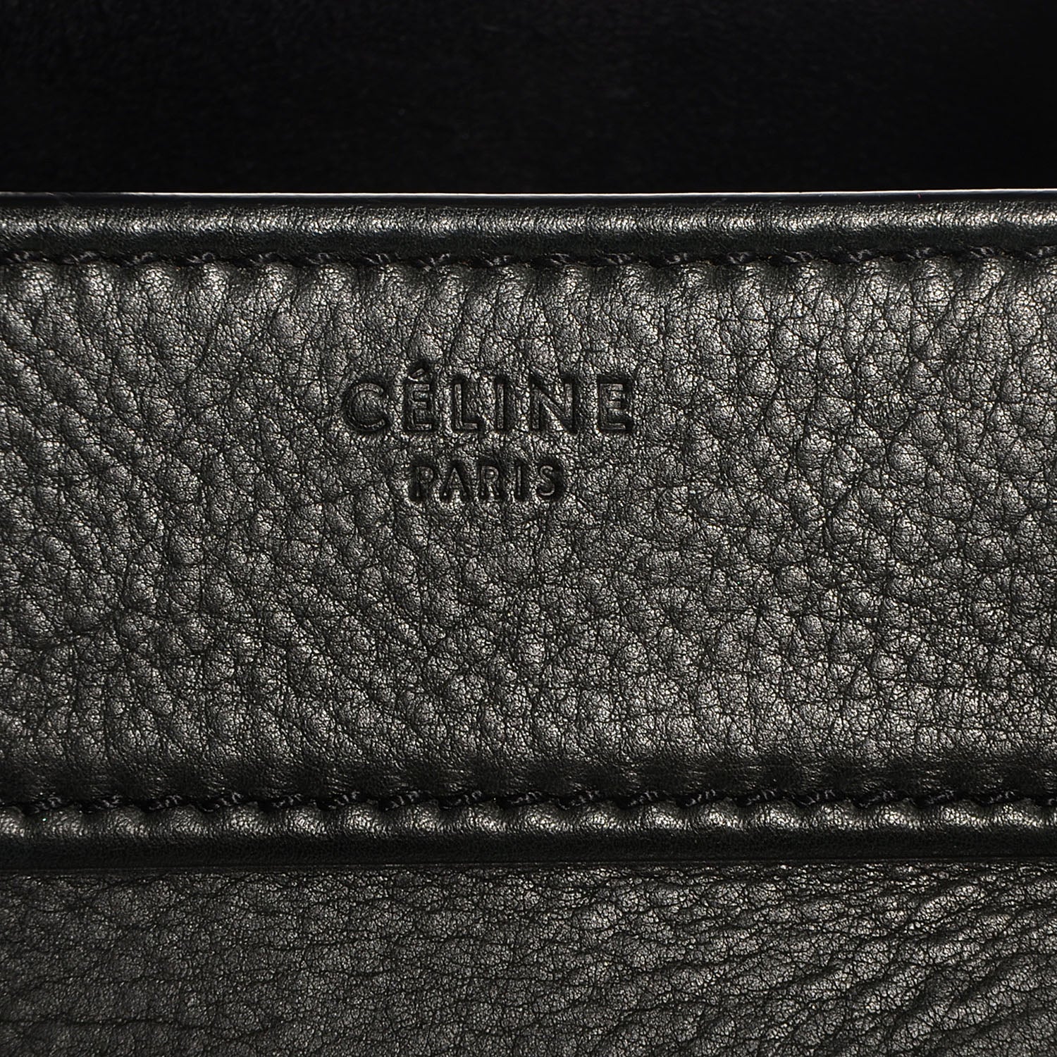 Celine Supple Calfskin Medium Phantom Luggage Black 10 of 10