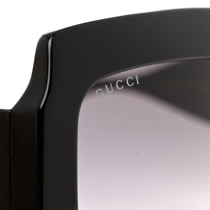 Gucci Acetate Square Frame Chain Sunglasses GG1022S Black 7 of 8
