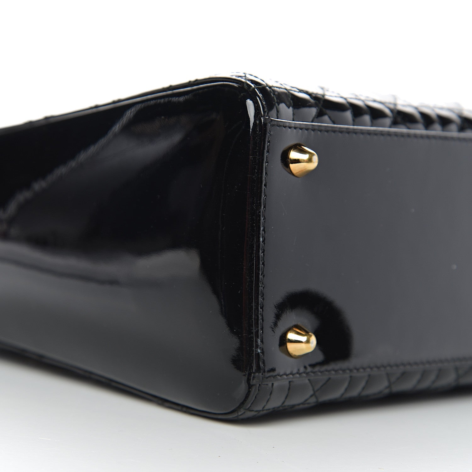 Christian Dior Patent Cannage Large Lady Dior Black 8 of 9
