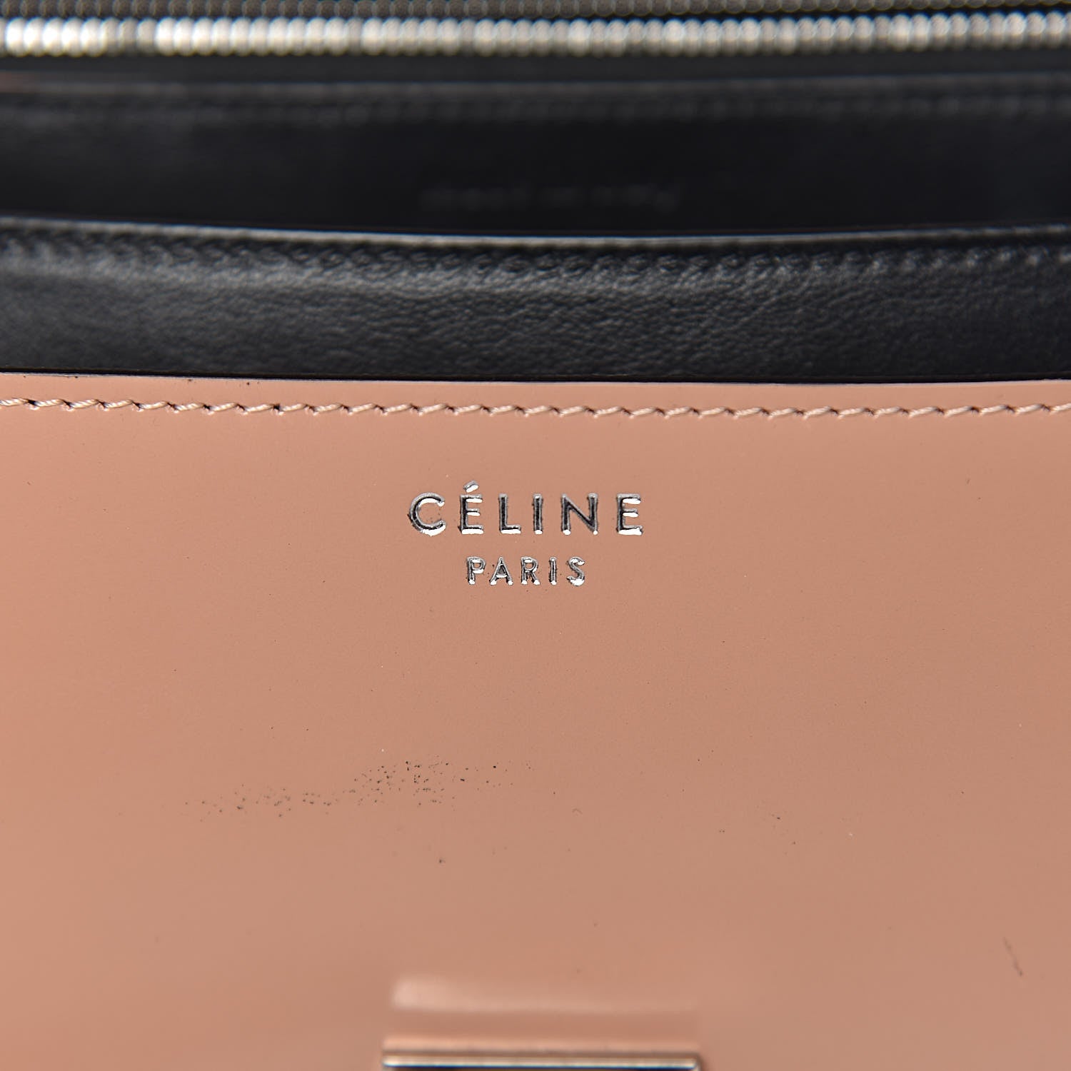 Celine Spazzolato Calfskin Medium Classic Box Flap Bag Nude 6 of 20