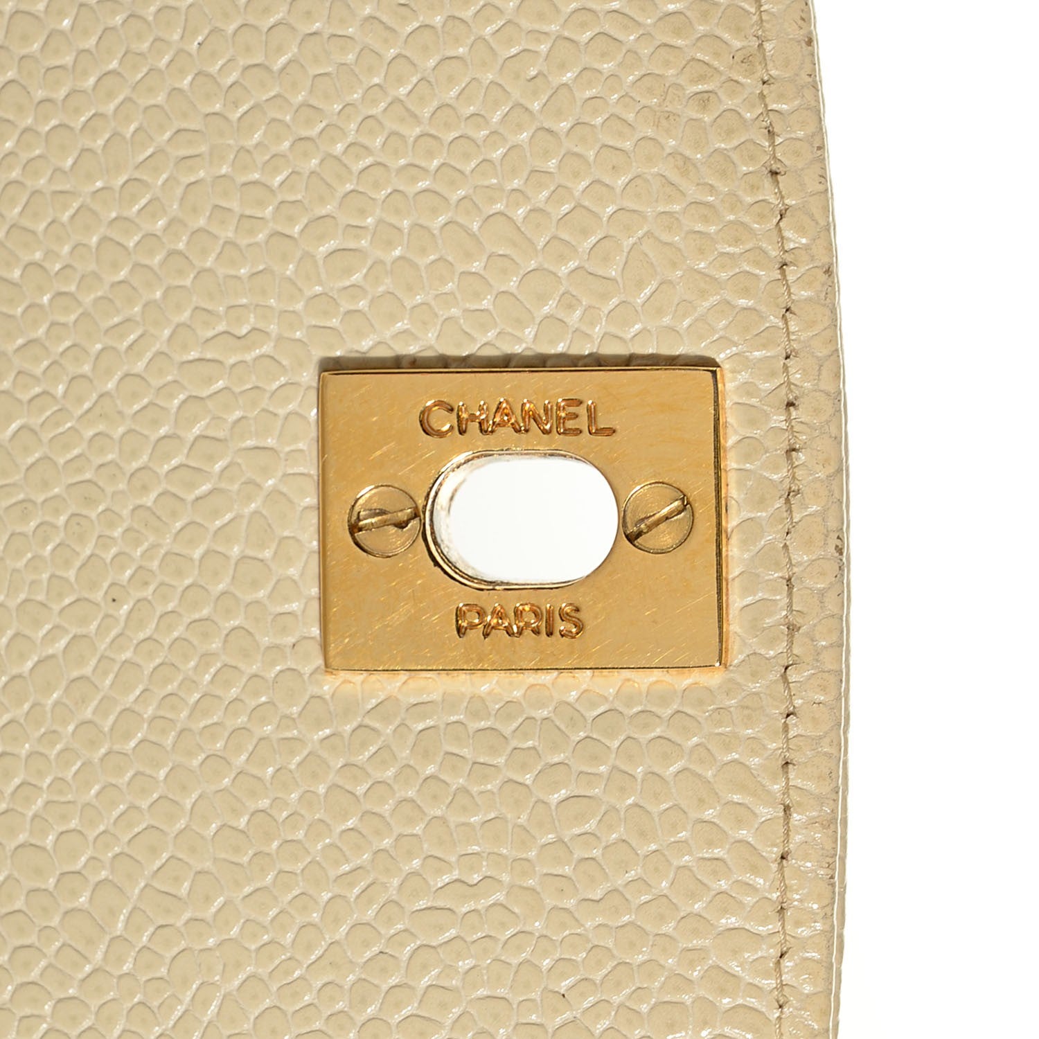 Chanel Caviar Quilted Medium Single Flap Beige Clair 5 of 9