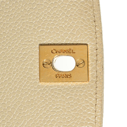 Chanel Caviar Quilted Medium Single Flap Beige Clair 5 of 9