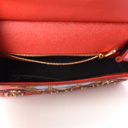 Dolce & Gabbana Dauphine Embellished Medium Miss Sicily Satchel Rosso 5 of 10
