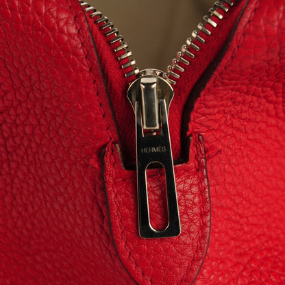 Hermes Taurillon Clemence Victoria II 35 Rouge Casaque 7 of 15