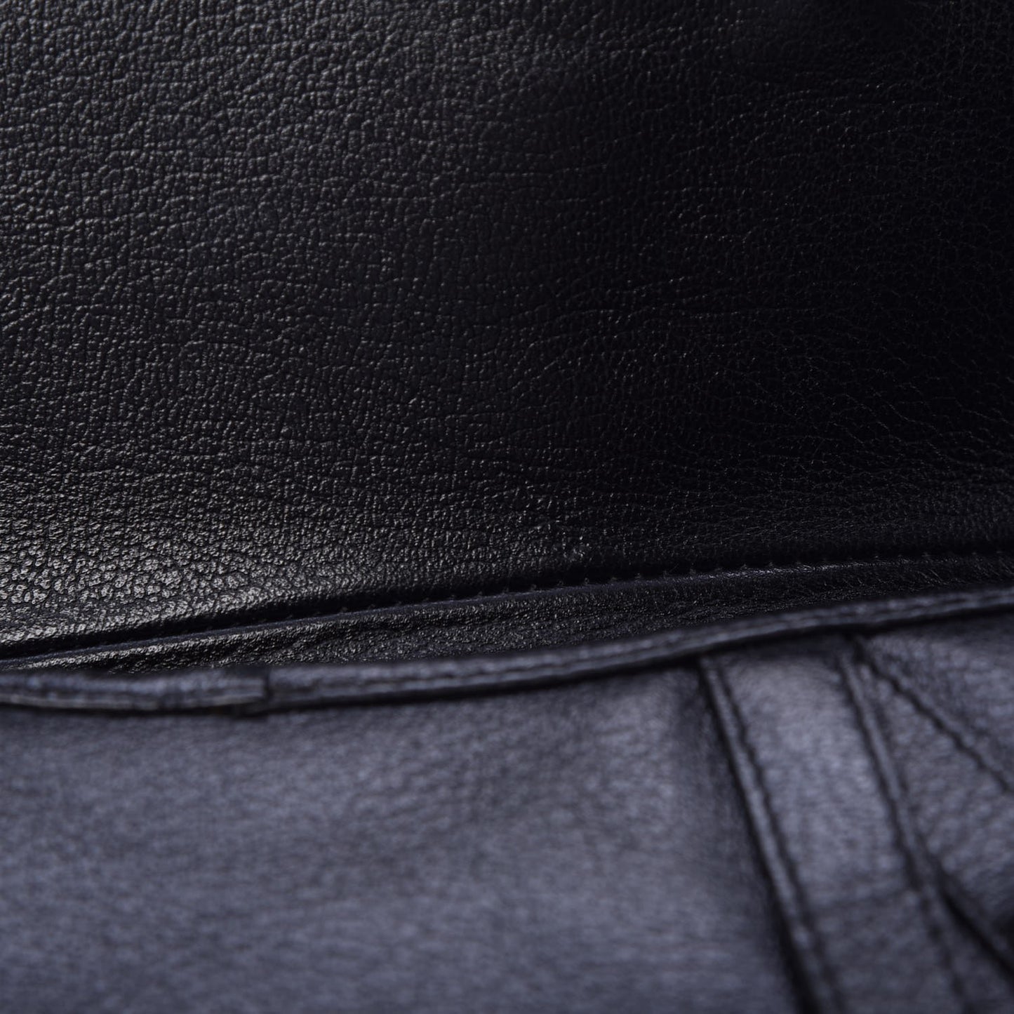 Calfskin Saddle Bag Black