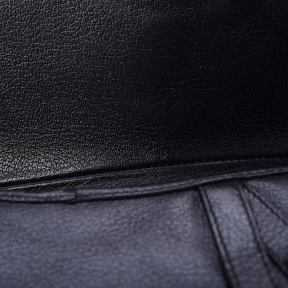 Christian Dior Calfskin Saddle Bag Black 10 of 10