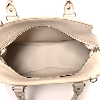 Balenciaga Grained Calfskin Neo Classic Silver Hardware S City Cream 5 of 12