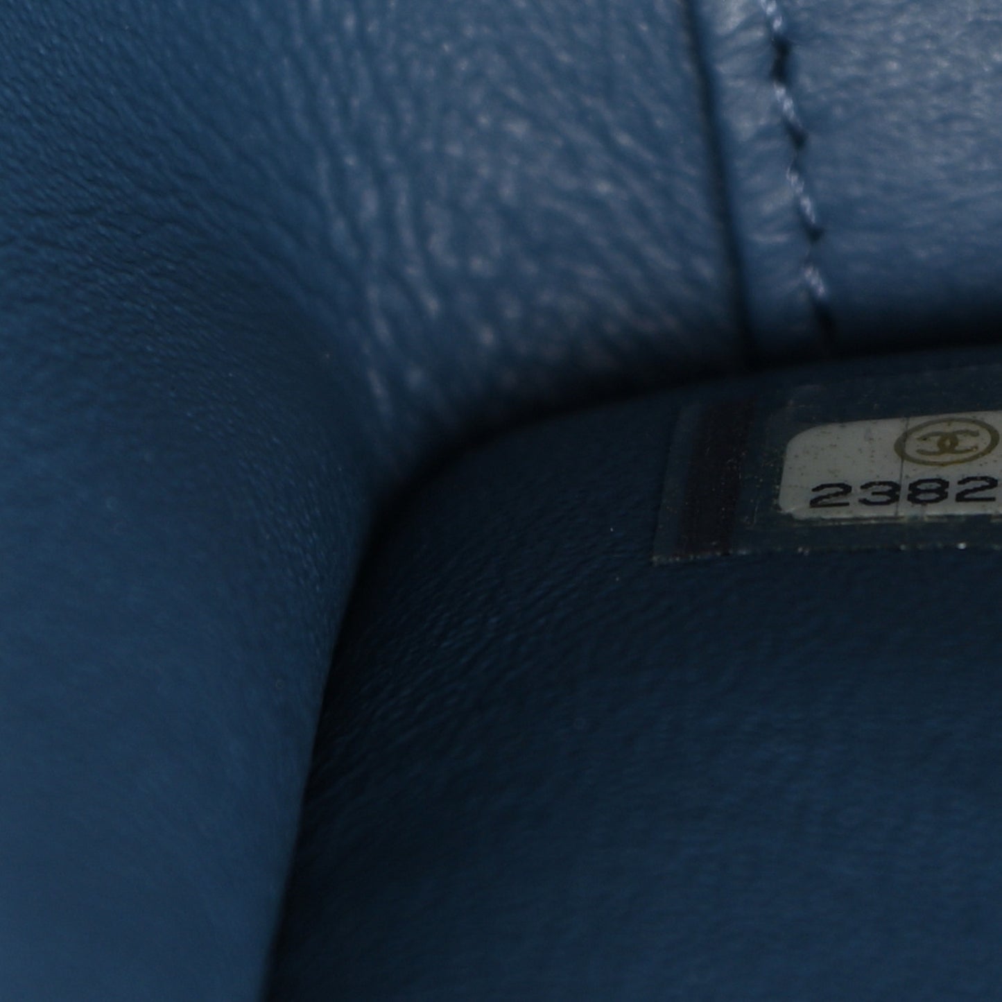Caviar Quilted Large Business Affinity Flap Blue