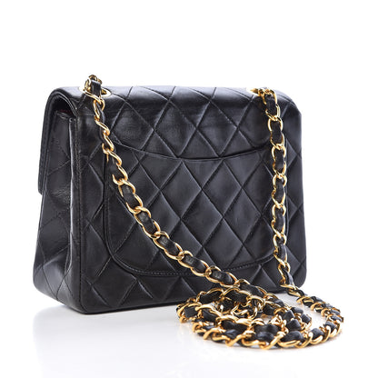 Chanel Lambskin Quilted Mini Square Flap Black 3 of 12
