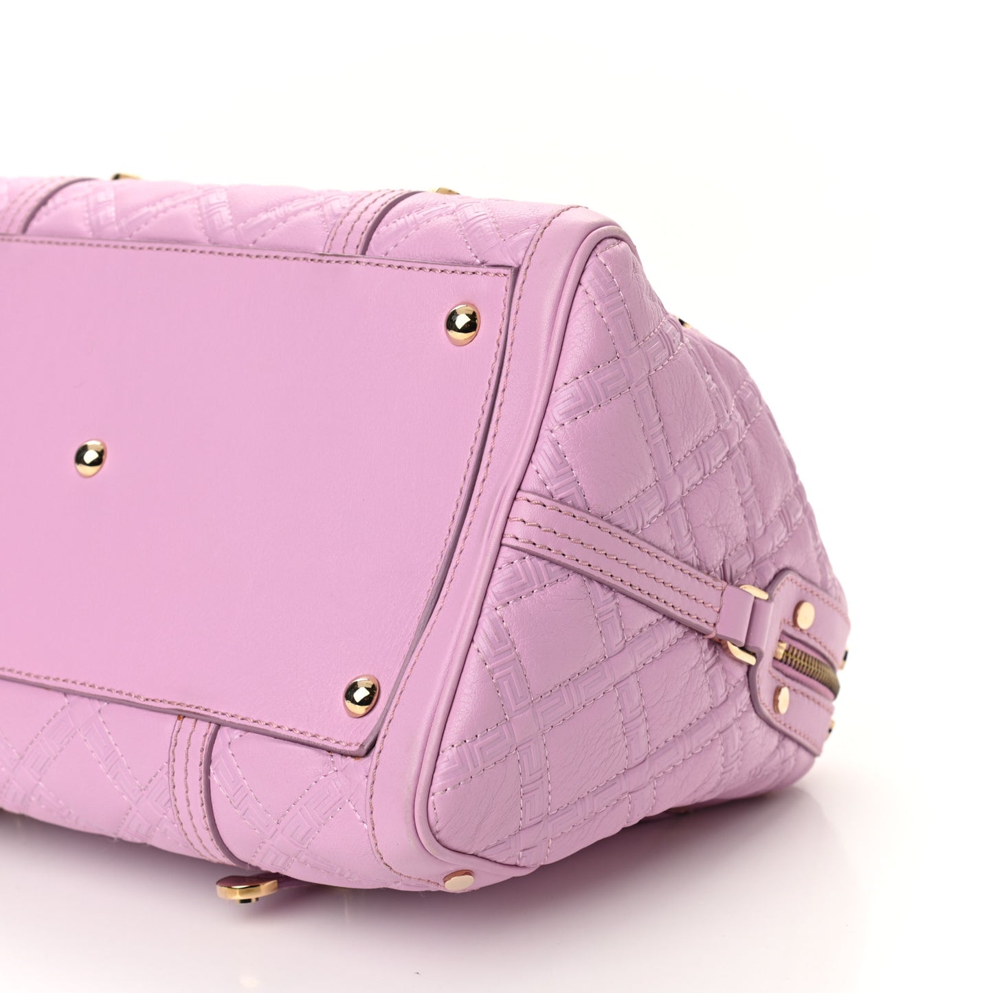 Nappa Quilted Icon Bowler Pink