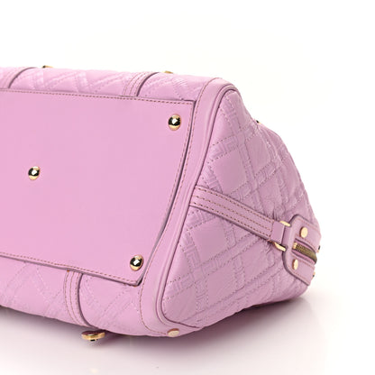 Versace Nappa Quilted Icon Bowler Pink 8 of 8