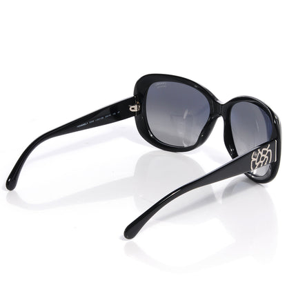 Chanel CC Camellia Sunglasses 5248 Black 2 of 6