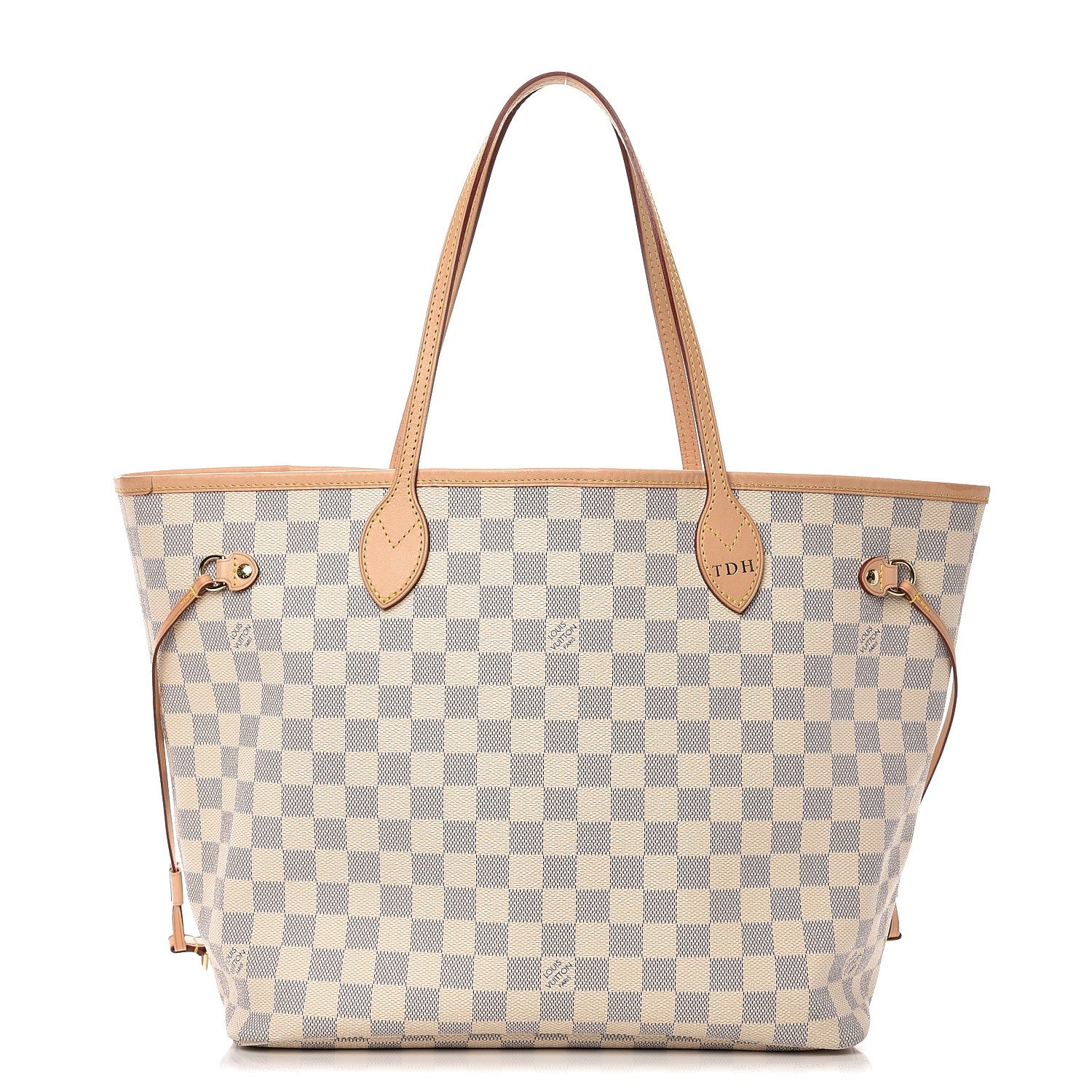 Louis Vuitton Damier Azur Neo Neverfull MM Rose Ballerine 1 of 10