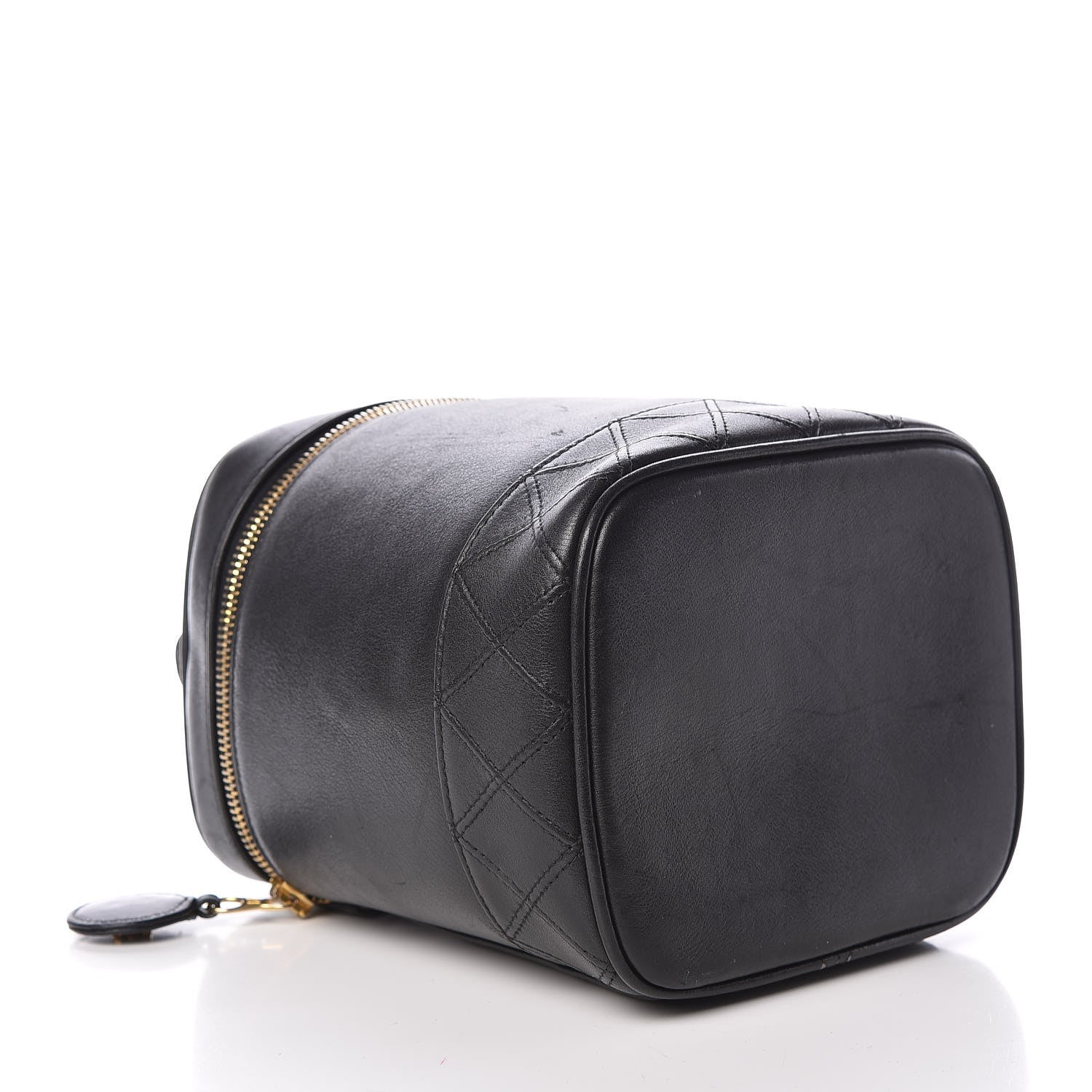 Chanel Lambskin Vanity Cosmetic Case Black 4 of 20
