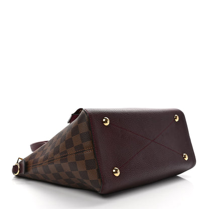 Louis Vuitton Damier Ebene Cuir Taurillon Hyde Park Fuchsia 4 of 9