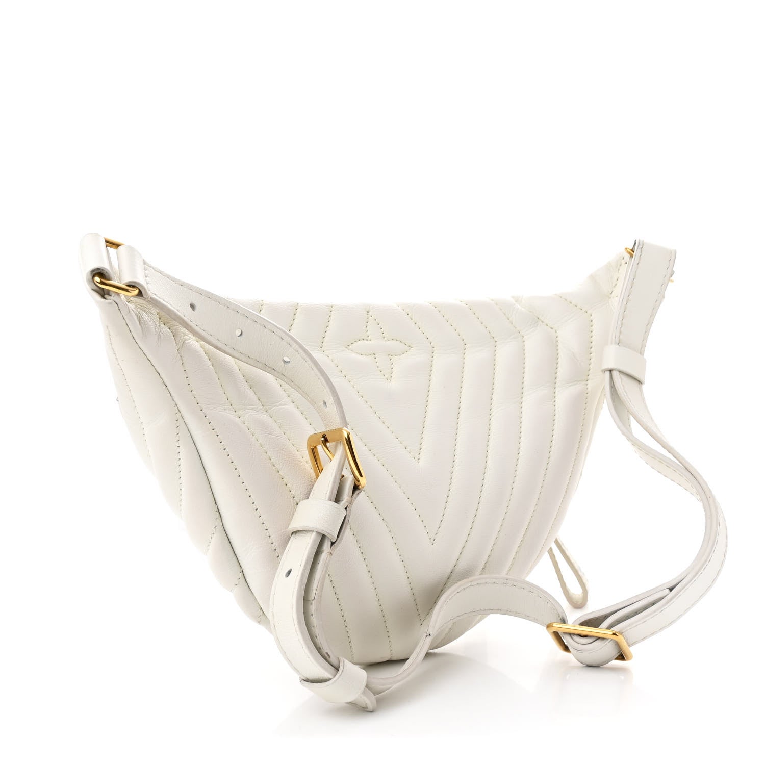 Louis Vuitton Calfskin New Wave Bumbag Snow 3 of 11