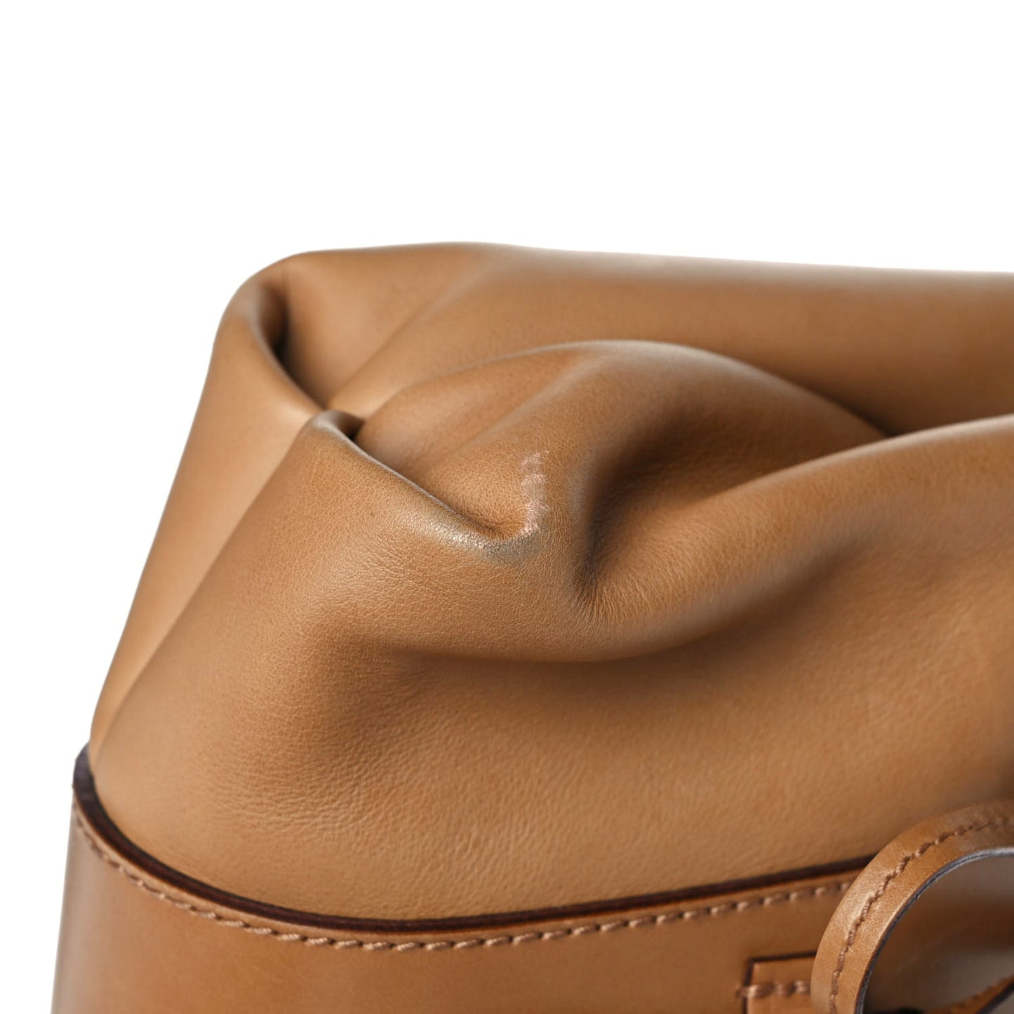 Calfskin Shoulder Bag Light Brown