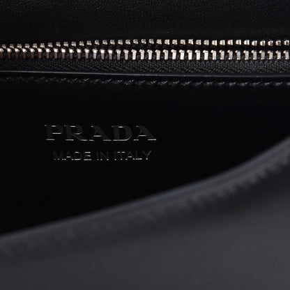 Prada City Calfskin Comic Print Studded Elektra Shoulder Bag Topaz Black 6 of 9