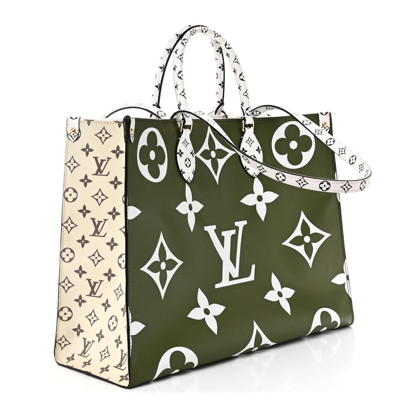 Monogram Giant Onthego GM Kaki Beige