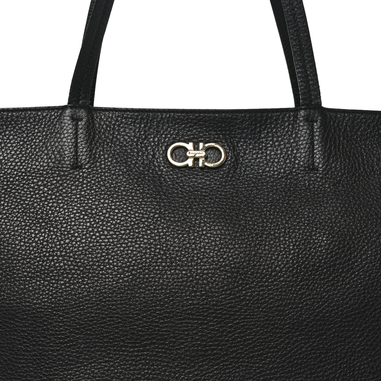 Salvatore Ferragamo Calfskin Medium Tote  Black 7 of 9