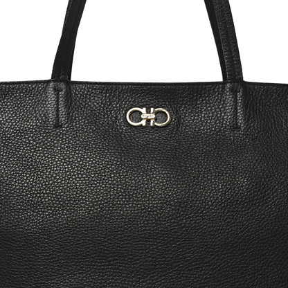 Salvatore Ferragamo Calfskin Medium Tote  Black 7 of 9