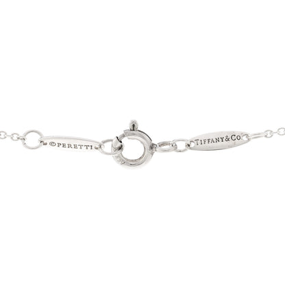 Tiffany Sterling Silver Diamond .10ct Elsa Peretti Diamonds by the Yard Pendant Necklace 4 of 4