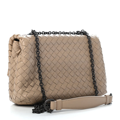 Bottega Veneta Nappa Intrecciato Baby Olimpia Shoulder Bag Mink 3 of 8