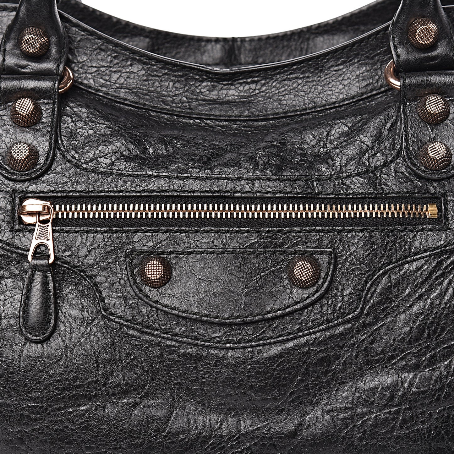 Agneau Giant 12 Rose Gold Hardware City Black