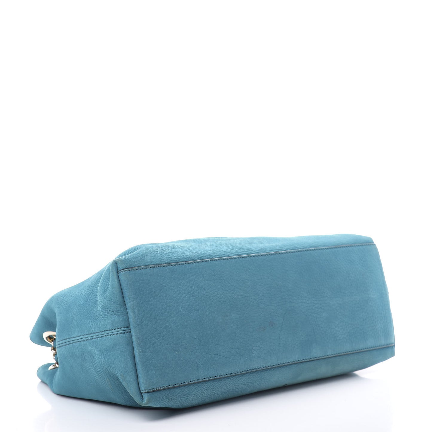 Vitello Range Medium Soho Chain Shoulder Bag Deep Cobalt