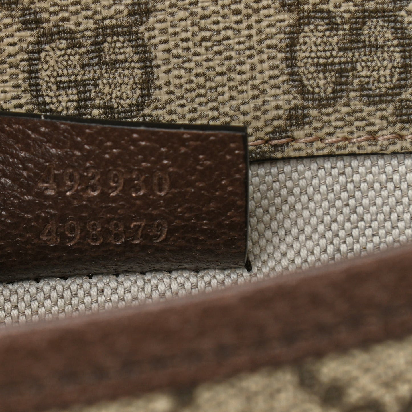 GG Supreme Monogram Neo Vintage Web Belt Bag Brown