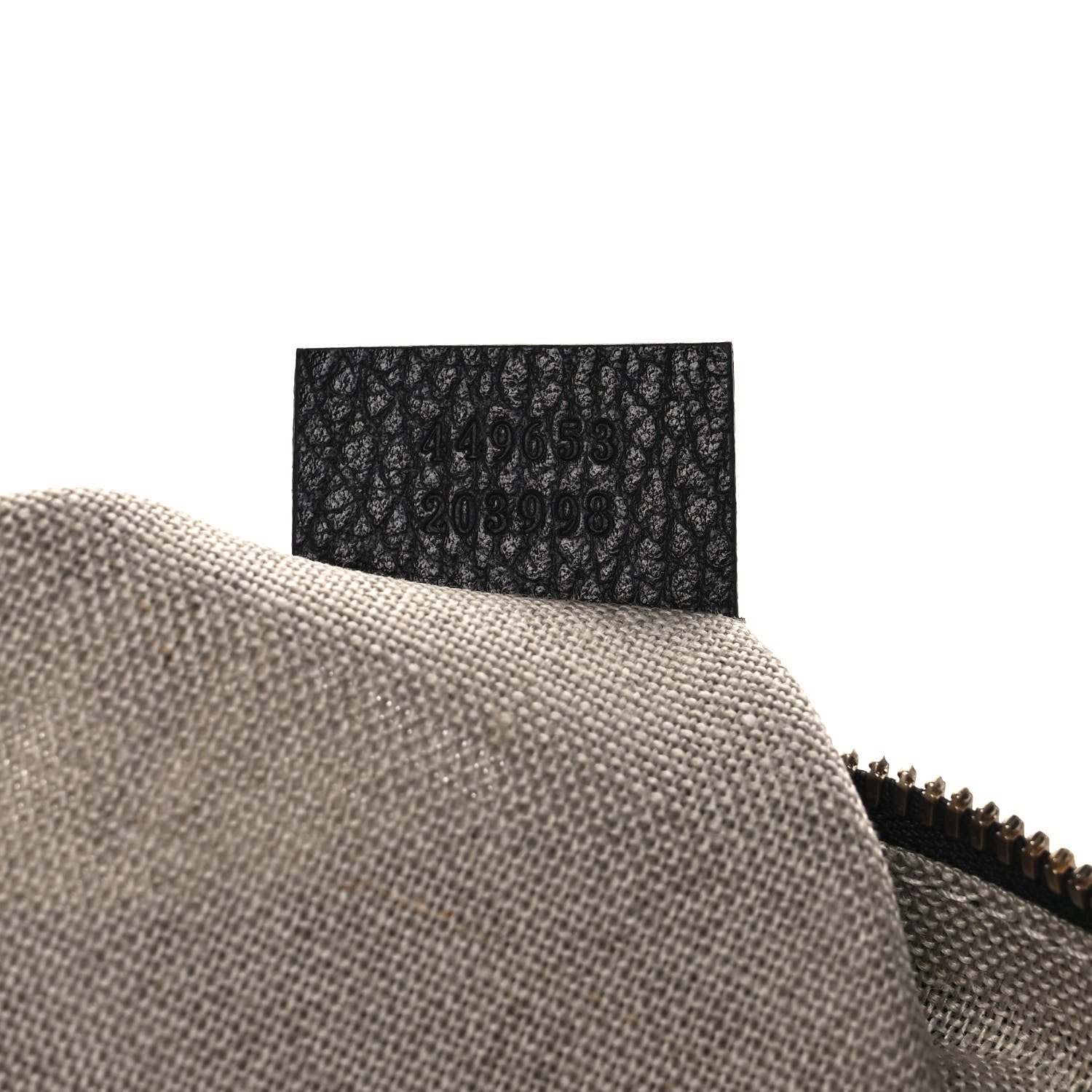Gucci Pebbled Calfskin Large Bamboo Clutch Black 7 of 10