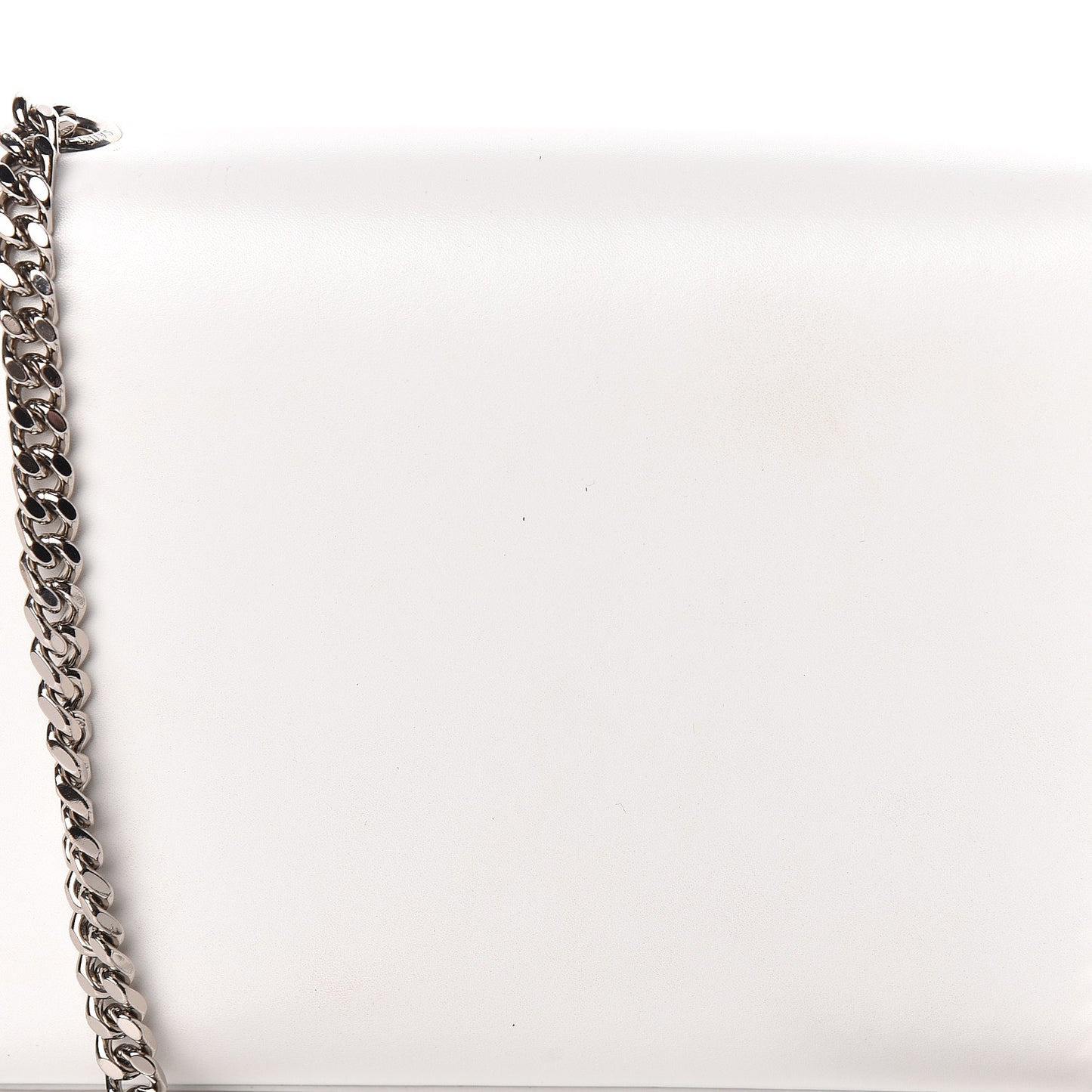 Smooth Calfskin Small Monogram Kate Satchel Optical White