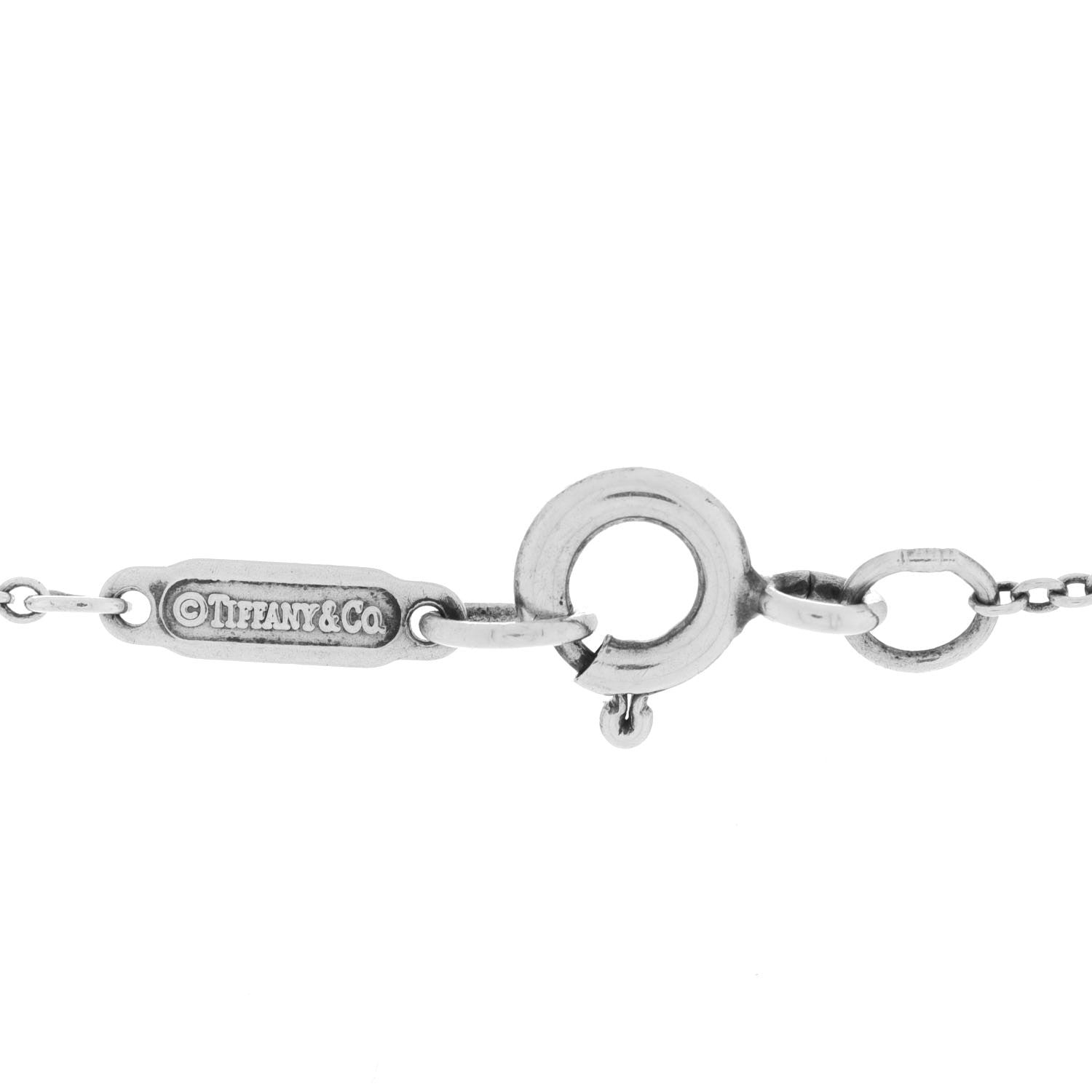 Tiffany Sterling Silver Mini Return to Tiffany Double Heart Tag Pendant Necklace 6 of 6