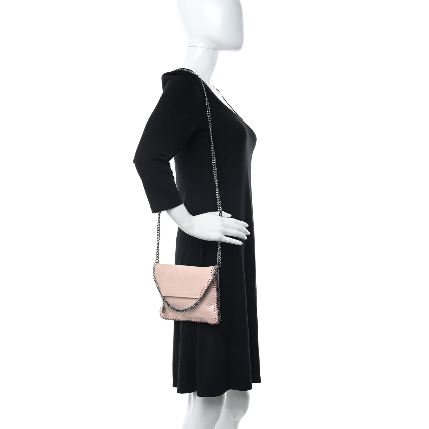 Shaggy Deer Mini Falabella Crossbody Bag Powder