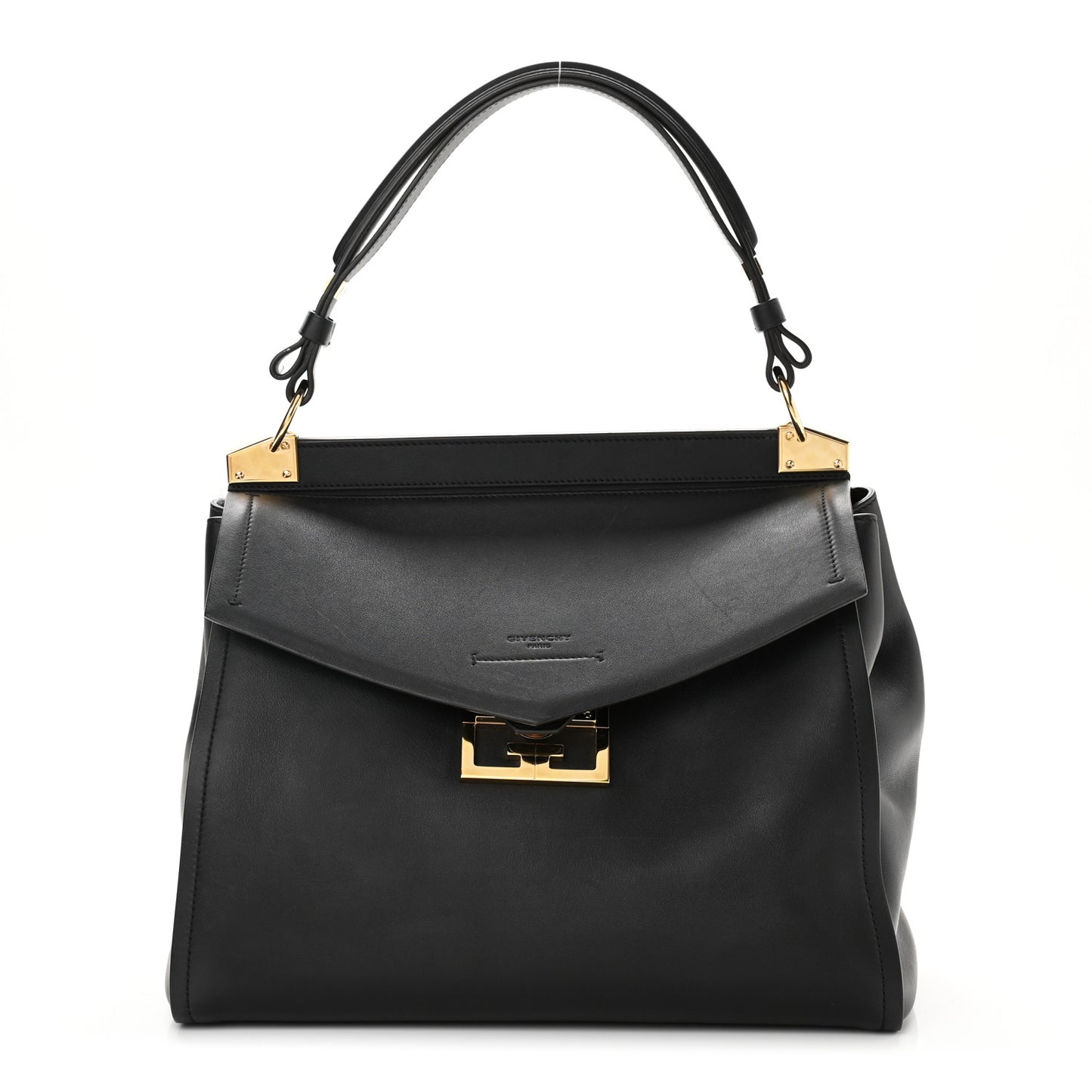 Calfskin Medium Mystic Shoulder Bag Black